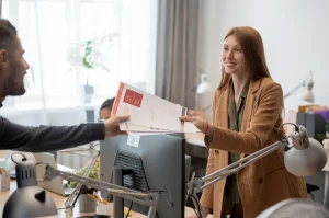 Helping out in a coworking space